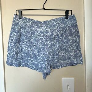 Floral Blue Women's Shorts